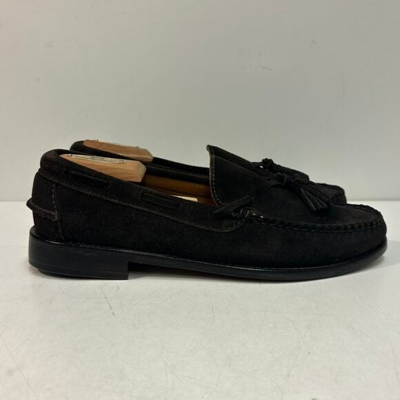 NWOT Rancourt & Co. x Polo Ralph Lauren Brown Suede Tassel Loafer Maine USA 8.5 - Picture 4 of 11